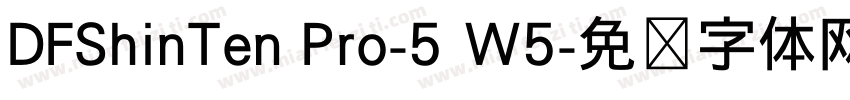 DFShinTen Pro-5 W5字体转换